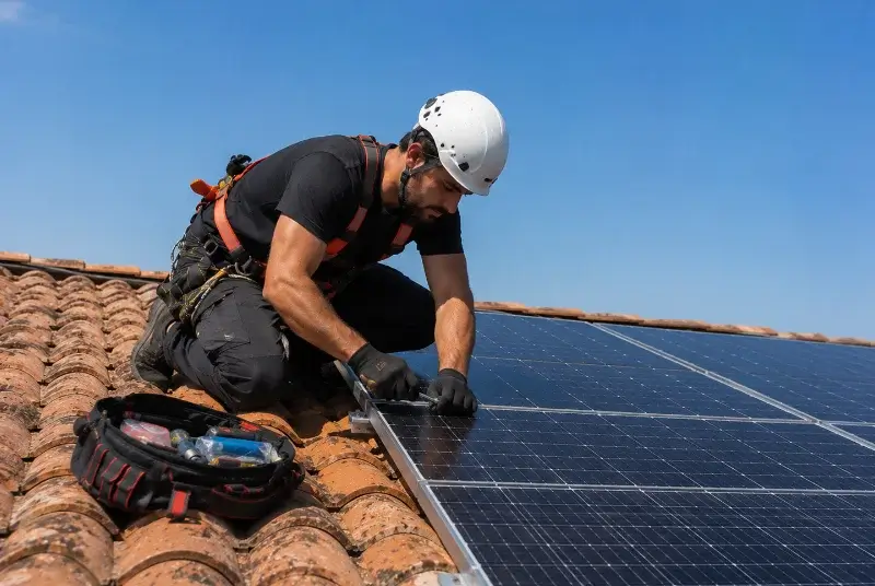 Maintenance et monitoring de panneaux solaires à Quincié-en-Beaujolais